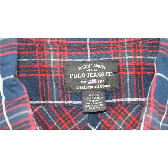 Ralph Lauren Polo Mens XL Long Sleeve Plaid Shirt - Picture 5 of 8